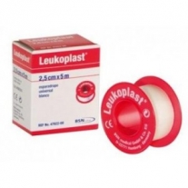 Ruban de tissu Leukoplast. Couleur blanche. 10 cm x 10 m