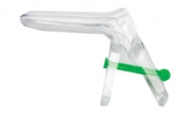 Espéculo vaginal desechable perno central. L. 30 mm