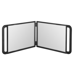 Espejo profesional doble con asas 23,4 x 2,5 x 36,7 cm