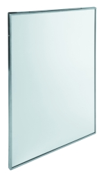 Espejo rectangular fijo de AISI 300 y acabado satinado. Varios tamaños