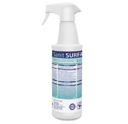Espuma desinfectante para instrumental médico, Sanit Surfa. Botella de 750ml con pulverizador