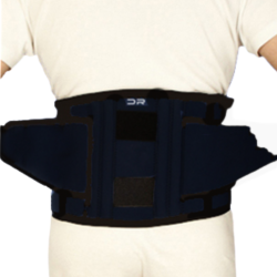 Ceinture en néoprène avec renforts, couleur noire. Plusieurs tailles