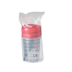 Frasco 50 ml polipropileno, con tapón precinto y envasado en bolsa | BOTES PARA RECOGIDA DE ORINA