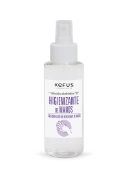 Solución alcoholica higienizante de manos en spray Kefus. 100 ml