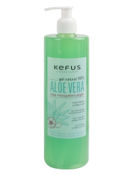 Gel de Aloe Vera verde, Rosa mosqueta y Argán Kefus.500 ml