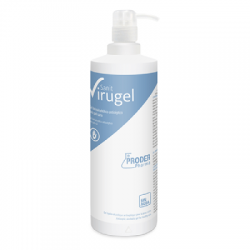 Gel pour le lavage chirurgical des mains, Virugel. Bouteille de 1L avec distributeur