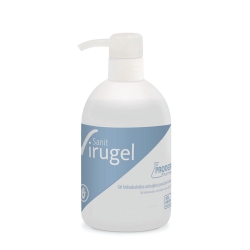 Gel pour le lavage chirurgical des mains, Virugel. Bouteille de 500ml avec distributeur