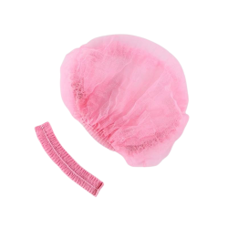 Chapeau pliable en accordéon jetable TST (100 pièces). Couleur rose