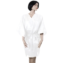 Kimono en polypropylène de 30gr. Couleur blanche