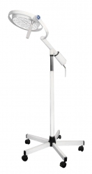 Lampe d'examen LED 120F, 100.000 lux à 50cm, Dr.Mach. Base roulante et bras court