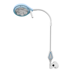 Lâmpada de exame Primaflex, 115.000 lux a 50cm. Ancoragem na parede com braço extensor