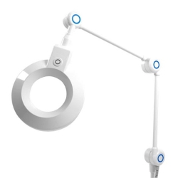 Lámpara L88 LED M con lupa de 3 aumentos, 3.200lux a 50cm. Anclaje a pared