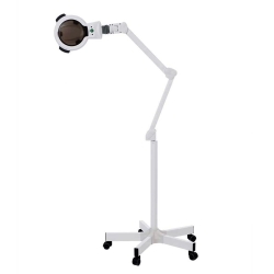 Lámpara lupa LED de luz fría con lupa de 5 aumentos, modelo 1006. Base rodable