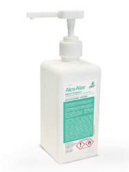 Alco-Aloe solución hidroalcohólica 500 ml con bomba | MANOS Y PIEL