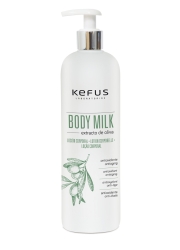 Loción corporal Body Milk con extracto de Oliva Kefus. 500 ml
