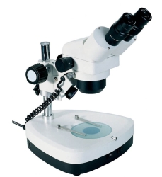 Lupa estereoscópica binocular Zoom SQF-L-LED. Objetivos: 10X y 40X | MICROSCOPIOS