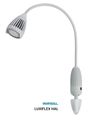 LUXIFLEX Luminaire d'examen et de reconnaissance, version murale. Modèles Halogène et LED