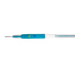Electrosurgical handle with smoke evacuation and blade tip, 70 mm