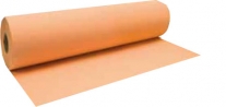 Papel camilla rizado sin precorte. Rollo de 58cm x 100m. 44gr/m2. Color salmón. Caja de 6 rollos | Papel de camilla rizado