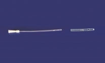 Sonda vesical femenina CH 08 18 cm punta ciilíndrica, dos orificios laterales, estéril. Bolsa de 100 unidades