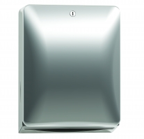 Dispensador papel toalla C/Z acero inoxidable satinado. Capacidad 600-800 toallas | DISPENSADORES TOALLAS SECAMANOS