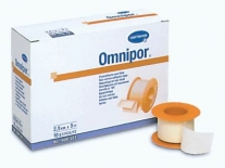 Esparadrapo Omnipor blanco 2,5 cm x 9,1 m. Caja de 12 unidades | Esparadrapo de papel