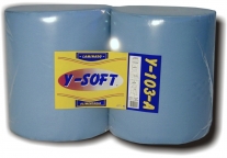 Celulosa industrial laminada azul 3 capas. 2 rollos de 36,5 cm x 205 m. | CELULOSAS