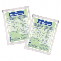 Limpiador desinfectante de superficies y suelos Microbac Forte. Sobre de 20 ml | SUPERFICIES