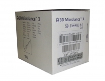 Aguja hipodérmica BD Microlance 0,4 mm x 19 mm 27G x 3/4 . Caja de 100