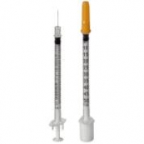Jeringa Omnican 0.5 ml 3 cuerpos insulina c/aguja 30G 0.3x8. Caja de 100