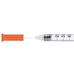 Jeringa de insulina de 0.5ml con aguja 30G - 0.3x8 mm. Caja de 100 unidades