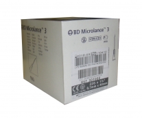 Aguja hipodérmica BD Microlance 0,7 mm x 40 mm. 22G 1 1/2 Caja de 100