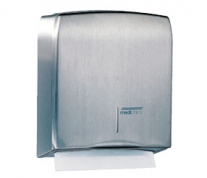 Dispensador papel toalla plegada C/Z. Acero inoxidable, acabado satinado. Capacidad 400-600 toallas | DISPENSADORES TOALLAS SECAMANOS