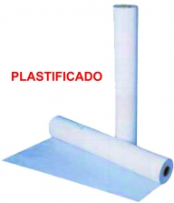Papel camilla polipropileno plastificado, 80 m con precorte a 40 cm. Color blanco. Caja de 6 rollos | Papel de camilla polipropileno
