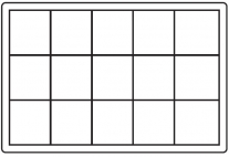 Separación variable para cesta de 60x40x10 cm. 15 compartimentos | ACCESORIOS ARMARIOS ISO
