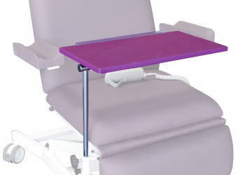 Table pour fauteuil. Simili cuir premium.
