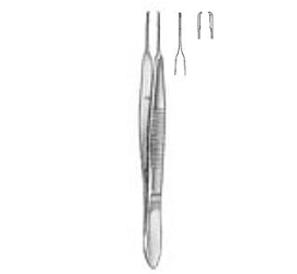 Micro pinza para ligaduras 1x2 dientes, 9,5cm | NEUROCIRUGÍA