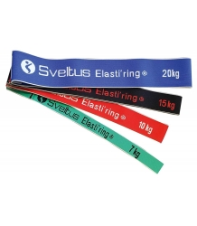 Pack de 4 bandas elásticas Elasti'ring. Varios colores y resistencias