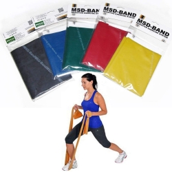 Pack de 5 bandes élastiques MoVeS sans latex, diverses couleurs et résistances