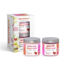 Pack exfoliant et crème hydratante à la fraise pour les mains et les pieds