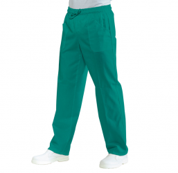 Pantalón sanitario verde unisex, 100% algodón, 185gr, varias tallas