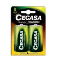 Pila Cegasa Súper Alcalina LR20 (D). Envase de 2 unidades