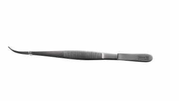 Pinza de disección Semken curva, dentada, 15,5 cm