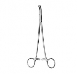 Pinza Faure clamp para peritoneo curva 1x2 dientes, 20cm | Pinzas Hemostáticas
