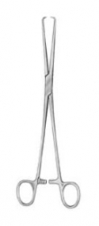 Pinza para coger cuello uterino Schroeder, recta 25 cm
