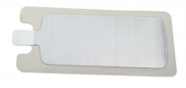 Placa desechable para adultos, de hidrogel y soporte foam, 202x101mm, conexión tab