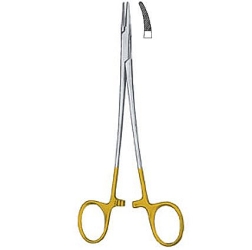 Porta-agujas Crile-Wood TUC curvo, 18cm | Instrumentos para suturas