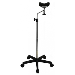 Armrest extraction with rolling base, adjustable in height and 360º swivel with ball joint