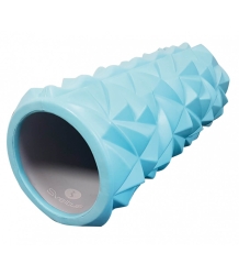 Rodillo de espuma para masaje 33 cm, Ø14 cm. Color azul | COMPLEMENTOS FITNESS
