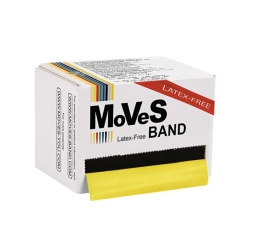Rollo de banda elástica MoVeS Latex-Free Band 45,5m. Resistencia suave | CINTAS Y TUBOS ELÁSTICOS